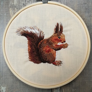 Vörös mókus (Sciurus vulgaris) - otthon & életmód - dekoráció - kép & falikép - Meska.hu