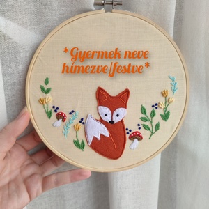 Rókás gyerekszoba dekor, Otthon & Életmód, Babaszoba, gyerekszoba, Babaszoba dekoráció, Hímzés, MESKA
