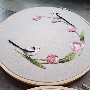 Kézi hímzés, választható szöveggel - esküvő - emlék & ajándék - szülőköszöntő ajándék - Meska.hu