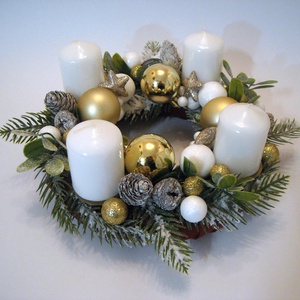 Adventi koszorú 16 - karácsony - adventi díszek - adventi gyertyadíszek és koszorúdíszek - Meska.hu