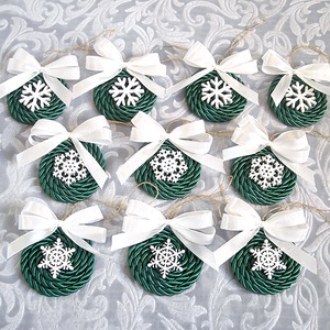 10db karácsonyfadísz dobozzal 109 - karácsony - karácsonyi lakásdekoráció - karácsonyfadíszek - Meska.hu