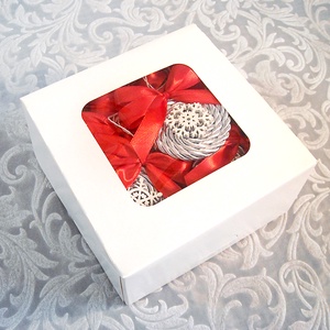 10db karácsonyfadísz dobozzal 111 - karácsony - karácsonyi lakásdekoráció - karácsonyfadíszek - Meska.hu