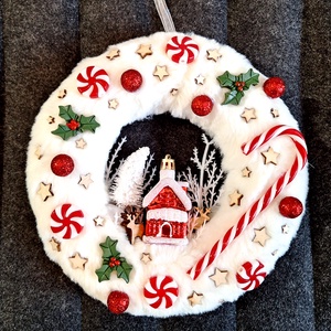 Karácsonyi kopogtató 176, Karácsony, Karácsonyi lakásdekoráció, Karácsonyi ajtódíszek, Mindenmás, MESKA