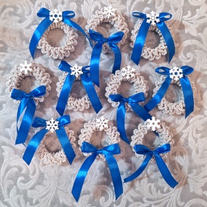 10db csomózott karácsonyfadísz 181 - karácsony - karácsonyi lakásdekoráció - karácsonyfadíszek - Meska.hu