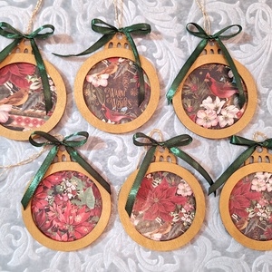 6db nagy karácsonyfadísz 188 - karácsony - karácsonyi lakásdekoráció - karácsonyfadíszek - Meska.hu