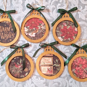 6db nagy karácsonyfadísz 189 - karácsony - karácsonyi lakásdekoráció - karácsonyfadíszek - Meska.hu