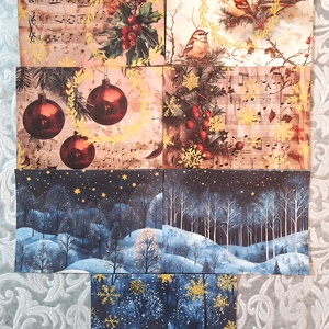 7db képeslap 191, Karácsony, Karácsonyi ajándékozás, Karácsonyi képeslap, üdvözlőlap, ajándékkísérő, Papírművészet, Fotó, grafika, rajz, illusztráció, MESKA