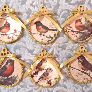 6db nagy karácsonyfadísz 193 - karácsony - karácsonyi lakásdekoráció - karácsonyfadíszek - Meska.hu