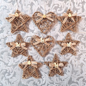 8db karácsonyfadísz 198 - karácsony - karácsonyi lakásdekoráció - karácsonyfadíszek - Meska.hu