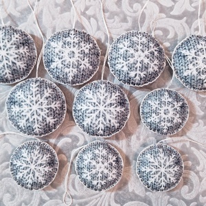 10db filc karácsonyfadísz 199 - karácsony - karácsonyi lakásdekoráció - karácsonyfadíszek - Meska.hu