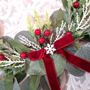 Téli kopogtató 206 - karácsony - karácsonyi lakásdekoráció - karácsonyi ajtódíszek - Meska.hu