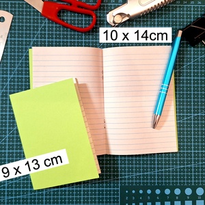 Művészpapír borítós notesz 22-23, Otthon & Életmód, Papír, írószer, Jegyzetfüzet & Napló, Újrahasznosított alapanyagból készült termékek, Könyvkötés, MESKA