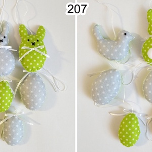 8db filc húsvéti dísz 207-208 - ünnepi díszek, dekorációk - húsvéti díszek és dekorációk - húsvéti tojásfadíszek - Meska.hu