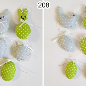 8db filc húsvéti dísz 207-208 - ünnepi díszek, dekorációk - húsvéti díszek és dekorációk - húsvéti tojásfadíszek - Meska.hu