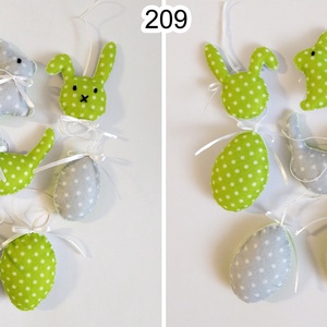 8db filc húsvéti dísz 209-210 - ünnepi díszek, dekorációk - húsvéti díszek és dekorációk - húsvéti tojásfadíszek - Meska.hu