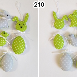 8db filc húsvéti dísz 209-210 - ünnepi díszek, dekorációk - húsvéti díszek és dekorációk - húsvéti tojásfadíszek - Meska.hu