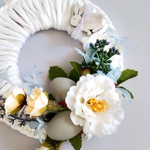 Húsvéti kopogtató 219 - ünnepi díszek, dekorációk - húsvéti díszek és dekorációk - húsvéti ajtódísz, kopogtató - Meska.hu