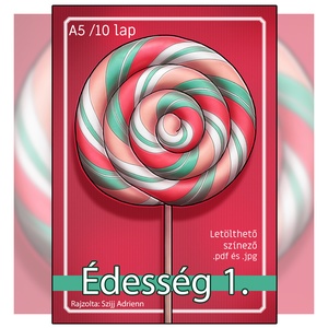 Letölthető színező - Édesség 1 - Meska.hu