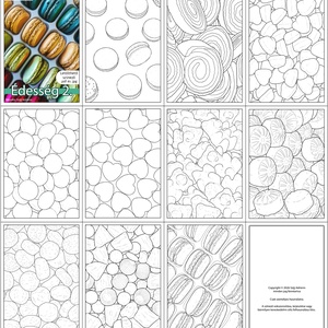 Letölthető színező - Édesség 1+2 - művészet - grafika & illusztráció - digitális - Meska.hu