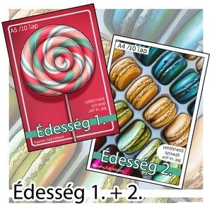 Letölthető színező - Édesség 1+2 - Meska.hu