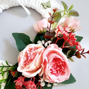 Tavaszi kopogtató 220 - otthon & életmód - virágdekoráció - virágdíszek - dekor koszorúk, kopogtatók - Meska.hu