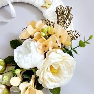 Tavaszi kopogtató 221 - otthon & életmód - virágdekoráció - virágdíszek - dekor koszorúk, kopogtatók - Meska.hu