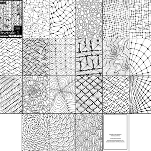 Letölthető színező - Absztrakt 1 - művészet - grafika & illusztráció - digitális - Meska.hu