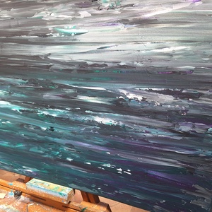 60x80 Vászon festmény - művészet - festmény - akril - Meska.hu