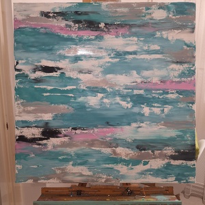 80x80cm Vászon festmény - művészet - festmény - akril - Meska.hu