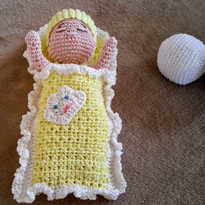 Pólyás baba - amigurumi játék - játék & sport - baba & babaház - baba - Meska.hu
