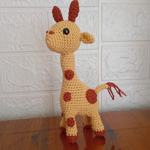 Zsiráf - amigurumi figura, Játék & Sport, Plüssállat & Játékfigura, Más figura, Horgolás, Varrás, MESKA