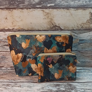 Szívecskés neszeszer szett  - szépségápolás - arcápolás - smink kellék - Meska.hu