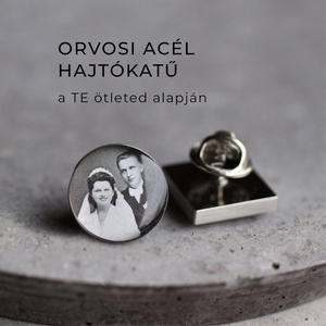 EGYEDI orvosi acél KITŰZŐ, HAJTÓKADÍSZ, személyre szabott ajándék - Meska.hu