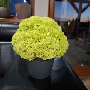 Szalvéta virág, szülinapra, névnapra, anyák napjára, ballagásra. Örökvirág. Ajándék. - otthon & életmód - virágdekoráció - virágdíszek - virágdísz kaspóban - Meska.hu