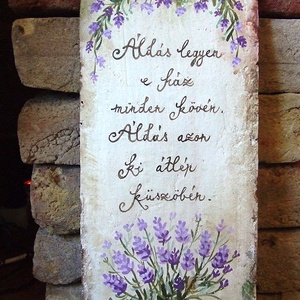Festett Áldás (levendulás) - otthon & életmód - vallás - házi áldás - Meska.hu