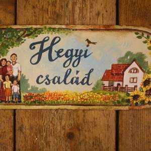  Névtábla, Otthon & Életmód, Ház & Kert, Névtábla, Festett tárgyak, MESKA