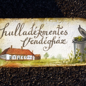 Vendégház feliratok, Otthon & Életmód, Dekoráció, Dísztárgy, Festészet, Festett tárgyak, MESKA