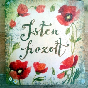 Festett Táblácskák - otthon & életmód - ház & kert - isten hozott tábla - Meska.hu
