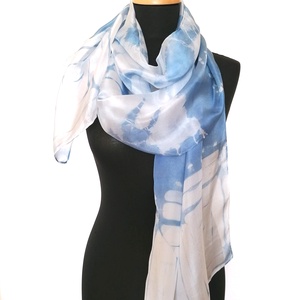 Kék batik selyemsál  - ruha & divat - sál, sapka, kendő - kendő - Meska.hu Kék batik selyemsál  - ruha & divat - sál, sapka, kendő - kendő - Meska.hu