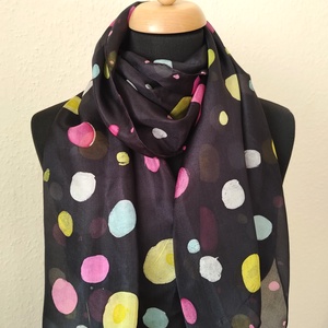 Pöttyös batik selyemsál  - ruha & divat - sál, sapka, kendő - sál - Meska.hu Pöttyös batik selyemsál  - ruha & divat - sál, sapka, kendő - sál - Meska.hu