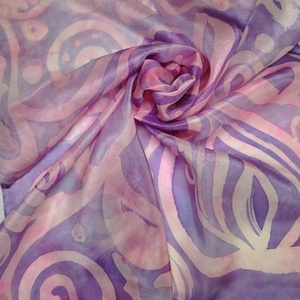 Lila selyemkendő - Nyár  - ruha & divat - sál, sapka, kendő - kendő - Meska.hu