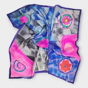 Barcelona selyemkendő - tél - ruha & divat - sál, sapka, kendő - kendő - Meska.hu