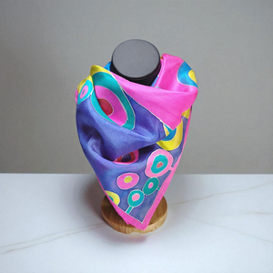 Happy city selyemkendő - Tél , Ruha & Divat, Sál, Sapka, Kendő, Kendő, Selyemfestés, MESKA