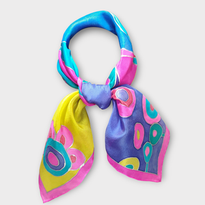 Happy city selyemkendő - Tél  - ruha & divat - sál, sapka, kendő - kendő - Meska.hu