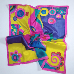 Happy city selyemkendő - Tél  - ruha & divat - sál, sapka, kendő - kendő - Meska.hu