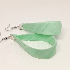 Nagy Csepp selyemfüli - Alma - ékszer - fülbevaló - lógó csepp fülbevaló - Meska.hu