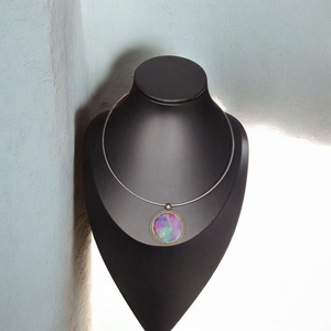 Selyem medál - Nyár  - ékszer - nyaklánc - medál - Meska.hu