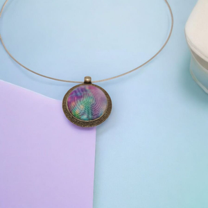 Selyem medál - Nyár  - ékszer - nyaklánc - medál - Meska.hu