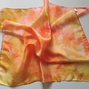 Aranyló nap selyemkendő  - ruha & divat - sál, sapka, kendő - kendő - Meska.hu