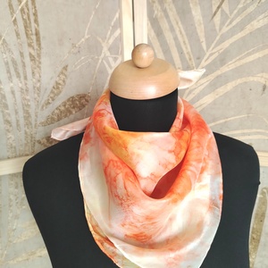 Márvány selyemkendő  - ruha & divat - sál, sapka, kendő - kendő - Meska.hu